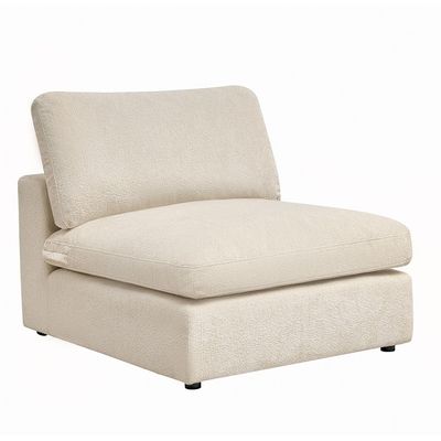 Neithan 1 Seater Armless Fabric Sofa - Beige