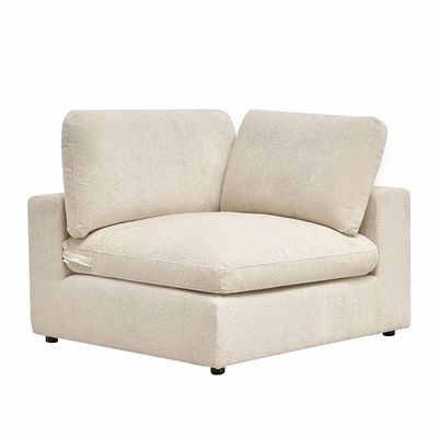Neithan Corner Wedge Fabric Sofa - Beige