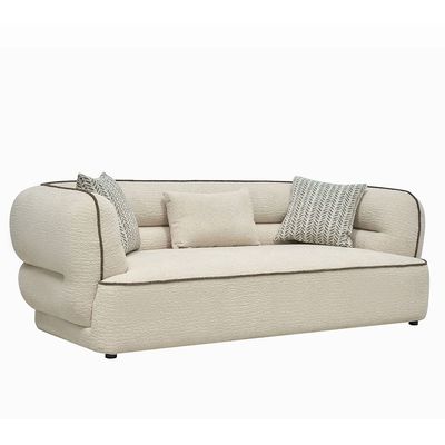 Glenn 3 Seater Fabric Sofa - Beige