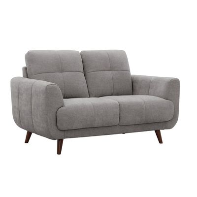 Alfa 2 Seater Fabric Sofa - L.Grey