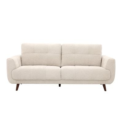 Alfa 3 Seater Fabric Sofa - Beige