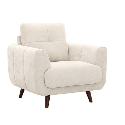 Alfa 1 Seater Fabric Sofa - Beige
