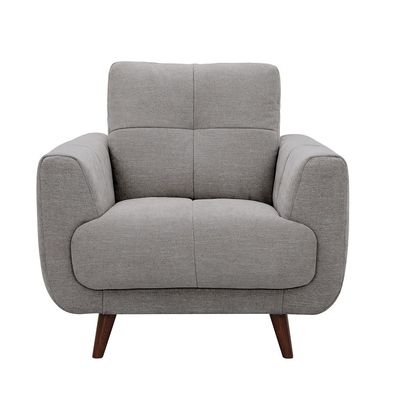 Alfa 1 Seater Fabric Sofa - L.Grey