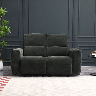 Quantum 2 Seater Fabric Power Motion Recliner- Grey