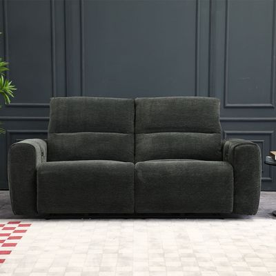 Quantum 3 Seater Fabric Power Motion Recliner- Grey