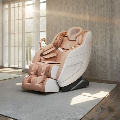 Onyx Massage Chair 5 Auto Modes In 2D Mechanism W/ Smart Lcd Hand Controller - Beige/White