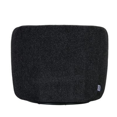 Lucio 1 Seater Fabric Swivel Chair - Black