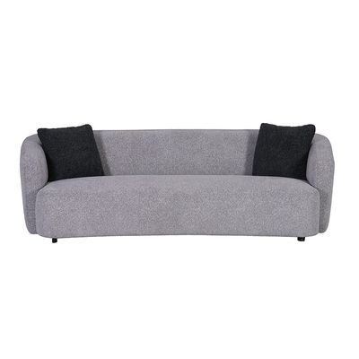 Lucio 3 Seater Fabric Sofa - Grey
