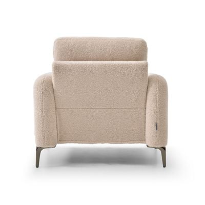 Younes 1 Seater Fabric Sofa - Beige