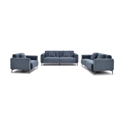 Tanner 3+2+1 Fabric Sofa Set - Blue