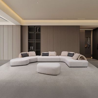 Darcy Sectional Corner Fabric Sofa - Beige