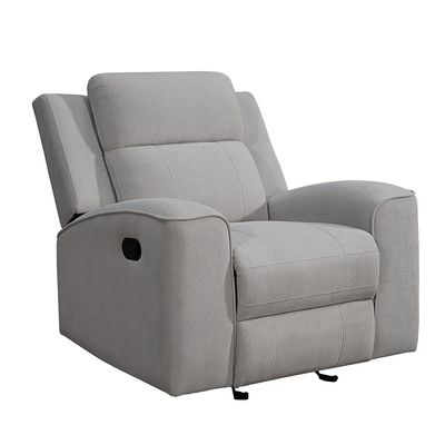 Gardy 1 Seater Fabric Glider Recliner -  Light Grey