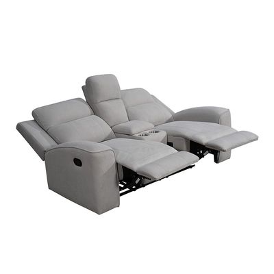 Gardy 2 Seater Fabric Recliner - Light Grey