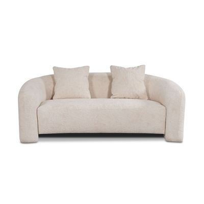 Zairah 2 Seater Fabric Sofa - Beige