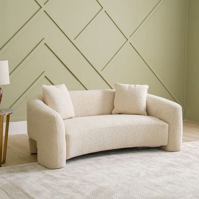 Zairah 2 Seater Fabric Sofa - Beige Zairah 2 Seater Fabric Sofa - Beige
