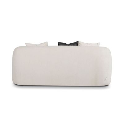 Beckett 2 Seater Fabric Sofa - Beige/Black