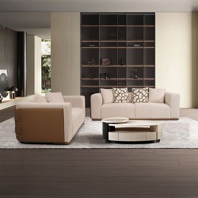 Flynn 3+2 Seater Fabric Sofa Set - Brown