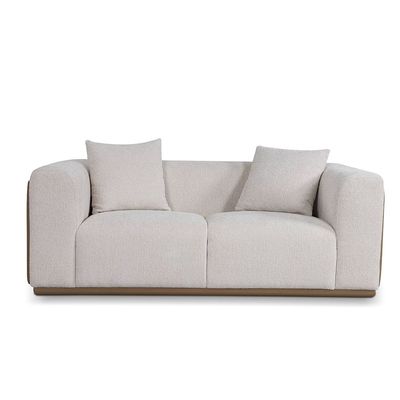 Flynn 2 Seater Fabric Sofa - Brown