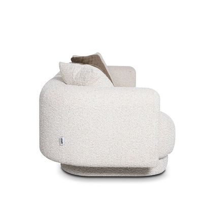 Adrika 3 Seater Fabric Sofa - Brown