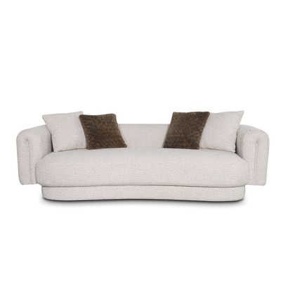 Adrika 3 Seater Fabric Sofa - Brown