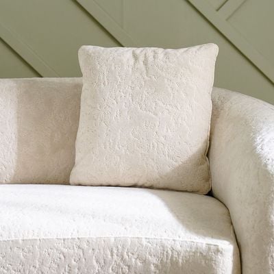 Zairah 3 Seater Fabric Sofa-Beige