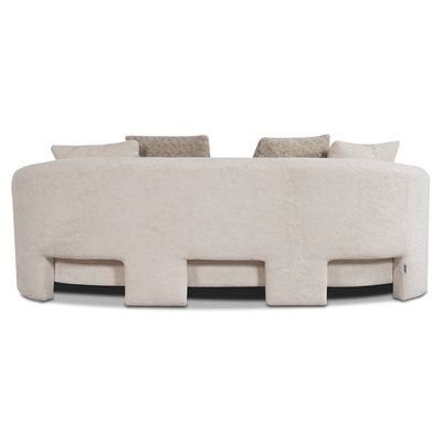 Zairah 3 Seater Fabric Sofa - Beige