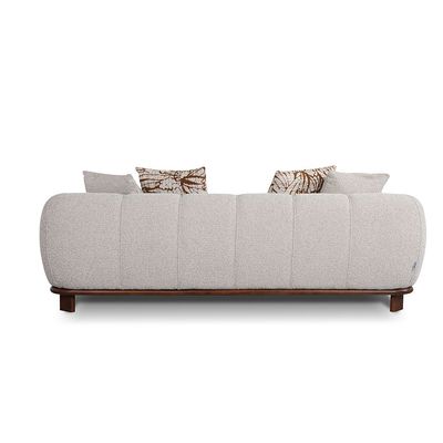 Wade 3 Seater Fabric Sofa - Beige/Brown