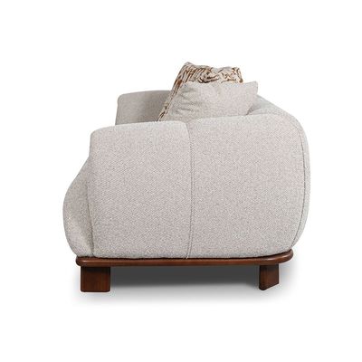 Wade 3 Seater Fabric Sofa - Beige/Brown