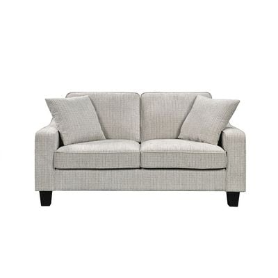Rocco 2 Seater Fabric Sofa - Light Grey
