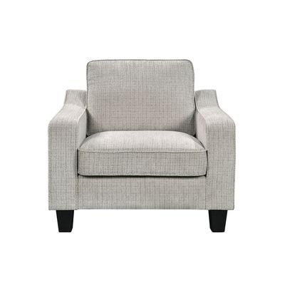 Rocco 1 Seater Fabric Sofa - Light Grey