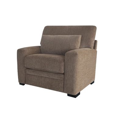Chanty 1 Seater Fabric Sofa - Brown