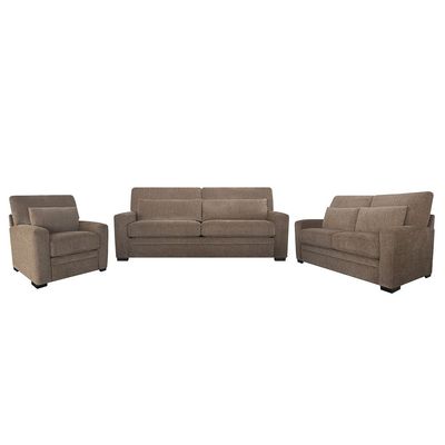 Chanty 2 Seater Fabric Sofa - Brown