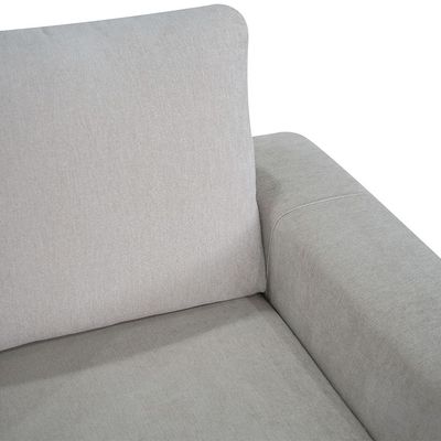 Furniqo 3 Seater Fabric Sofa - Light Khaki