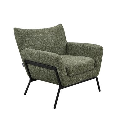 Taelon  1 Seater Fabric Sofa - Olive