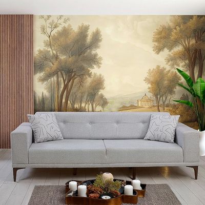 Valente 3 Seater Fabric Sofa - Light Brown