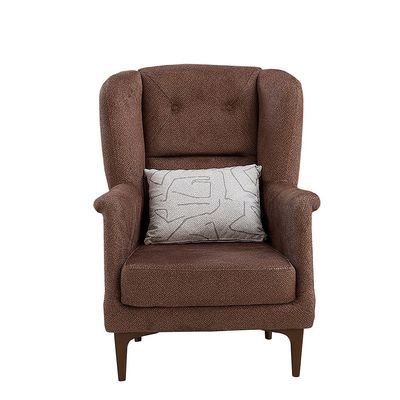 Valente 1 Seater Fabric Sofa - Dark Brown