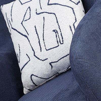 Gusto 1 Seater Fabric Sofa - Blue