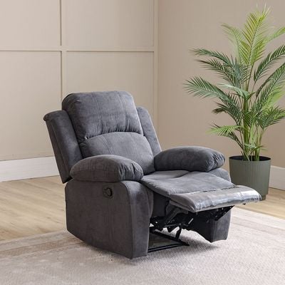 Kaila 3+2+1 Seater Fabric Recliner Set - Grey