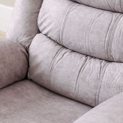 Rosier 1 Seater Fabric Recliner - Light Grey