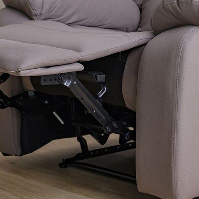 Rosier 1 Seater Fabric Recliner -Light Grey