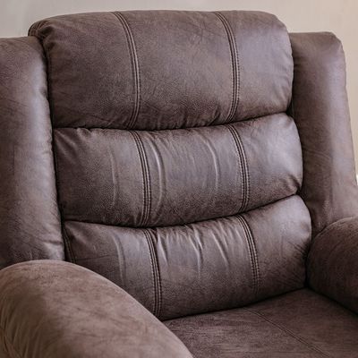 Rosier 1 Seater Fabric Recliner - Dark Brown Rosier 1 Seater Fabric Recliner - Dark Brown