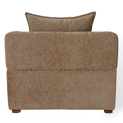 Giralda 1 Seater Fabric Sofa - Dark Brown