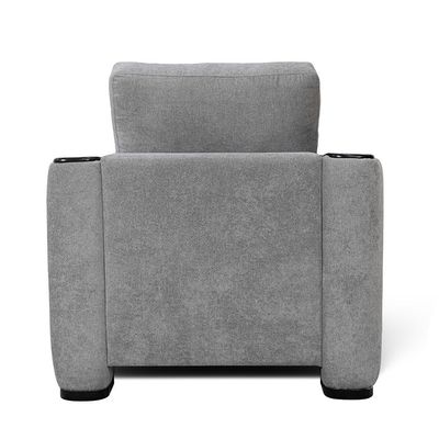 Seville 1 Seater Fabric Sofa - Ash Grey