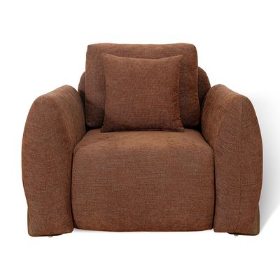 Hanalei 1 Seater Fabric Sofa - Rust