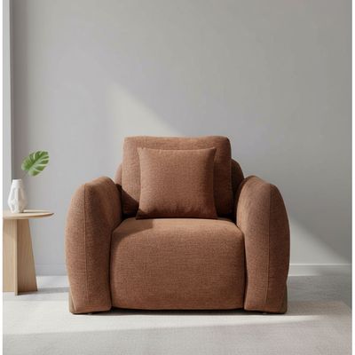 Hanalei 1 Seater Fabric Sofa - Rust