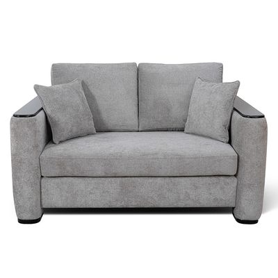 Seville 2 Seater Fabric Sofa - Ash Grey
