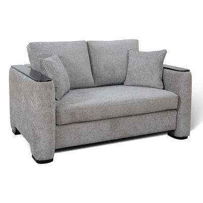 Seville 2 Seater Fabric Sofa - Ash Grey