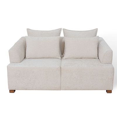 Giralda 2 Seater Fabric Sofa -  Light Grey