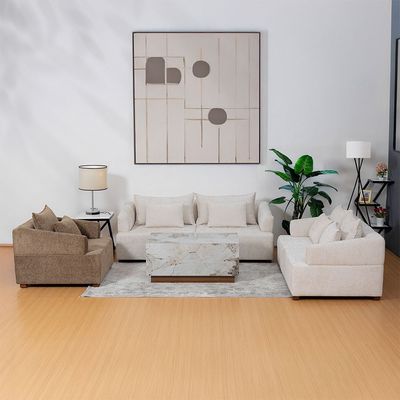 Giralda 2 Seater Fabric Sofa -  Light Grey