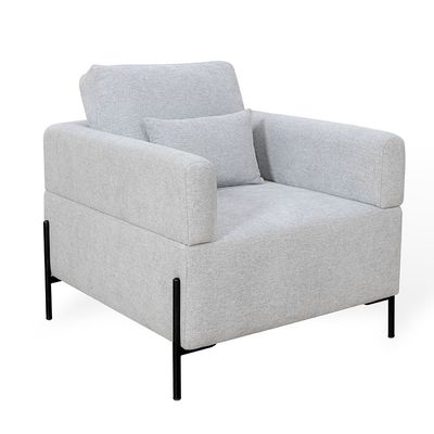 Cordoba 3+2+1 Seater Fabric Sofa Set- Light Grey